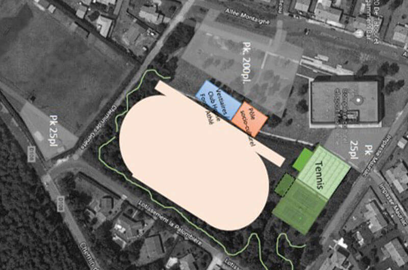 Projet d'aménagement de la plaine des sports et de la maison des associations à Saucats (33)